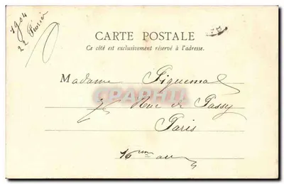Paris — Moulin de la Galette — B.F. Paris, n°192 — Rückseite