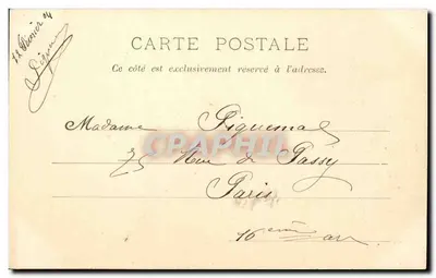 Parijs-Passy — Toren van Passy — P. Marmuse, Parijs, n°310 — Achterkant