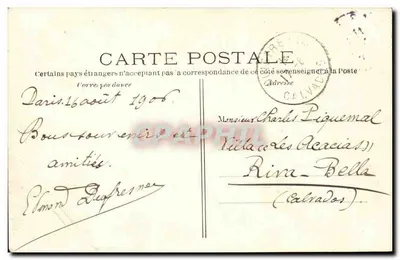 Paris Passy — O Pont do Metropolitano — C M — Verso