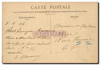 De Tuileries & de Terrasse de l'Orangerie — Uitgever: E. L. V. (of E. L. V. & Cie) — Serie-nummer: 1 — Achterkant