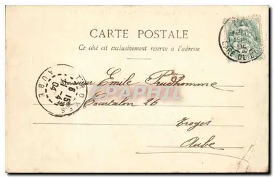 Paris - O Ponte Coulaincourt e o Cemitério de Montmartre — Editor: Emile Taus, n° 511 — Verso