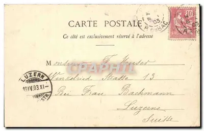 Paris - Parc Montsouris - O Lago — editor Paris, n° 234 — Verso