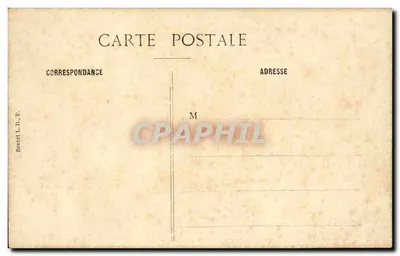 Pont Royal e Pavilhão de Flore — Paris — Brevet L. D. F. — Verso