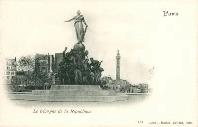 O triunfo da República — Paris — Léon J. Durieu, Paris, n° 133