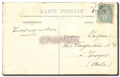 Paryż — Katedra św. Augustyna — A. Taride, Paryż — Rewers