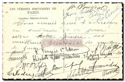 Noce Paryża — Przecinek Richelieu-Drouot — Éditions de la France — n°16 — Rewers