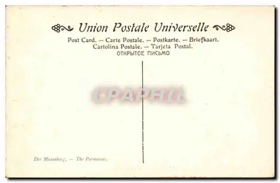 Parnas — Obraz Montegny — Muzeum Louwra, Paryż — Rewers