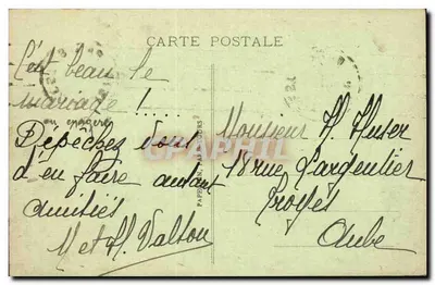 Paris - L'Hôtel de Ville et le Pont d'Arcole - A.P. — Verso