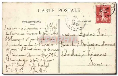 Parijs — De Colonne Vendôme — Uitgever niet geïdentificeerd, serie-nummer 11 — Achterkant