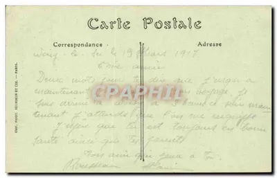Parijs — De Eiffeltoren en het Militair Instituut — Uitgever K. Phal — Achterkant