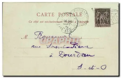 Torre Eiffel — Exposição de 1900 — Imp. Phot. Neurdein Frères — Paris — Verso