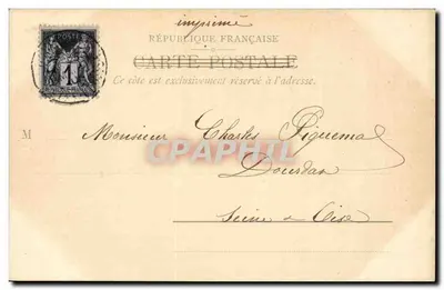 Conciergerie e Tribunal de Comércio — Paris — editor desconhecido, n° 19200 — Verso