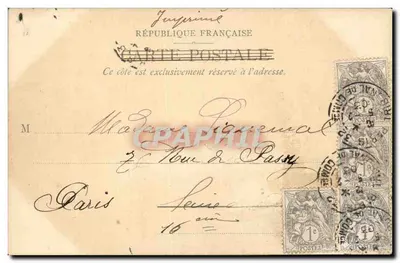 Sala dos Deputados e Ponte da Concórdia — Paris — editor Pa — Verso
