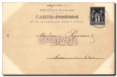 Prefeitura do 1º Arrondissement e St. Germain l'Auxerrois — Paris — editor não identificado, n° 1546 — Verso