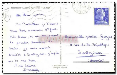 Royan-Pontaillac — Plaża — Éditions Gaby — Rewers