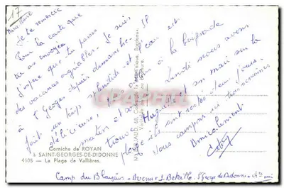 Pływańce w Royan — widok z drzew — Tito — Rewers