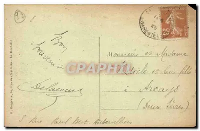 La Rochelle — Grand Encan, Rue Saint-Jean — Editor R. Bergevin, n° 936 — Verso