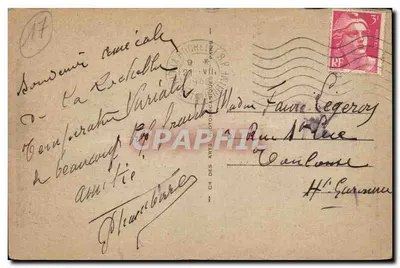 La Rochelle — Hotel de Ville — Spółka Sztuki Fotograficznej — Rewers
