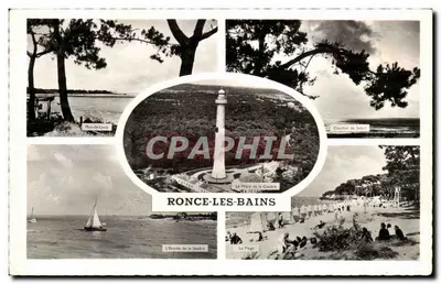 Ronce-les-Bains — vista panorâmica com farol e praia — Edições Gaby