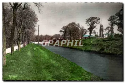 Marenne (Charente-Maritime) — Vista sobre o canal — Editor C. M. (assinado) e número de série não visível