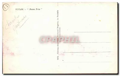 Statek żaglowy — La Rochelle — Wyd. Foyan, nr 7972 — Rewers