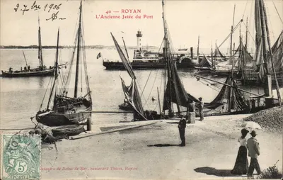 Royan — Stara Przystań Portu — Wydawca: Avenirs de Bains de Mer, bulwar Thiers, Royan