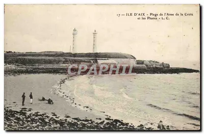Ilha d'Aix - Praia da Anse de la Croix e os faróis — L. C.