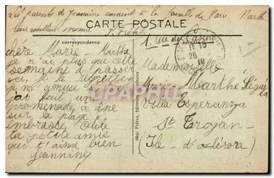 Royan (Côte d'Argent) — Bulwar Saint-Georges — éditeur Frères, n° 793 — Rewers