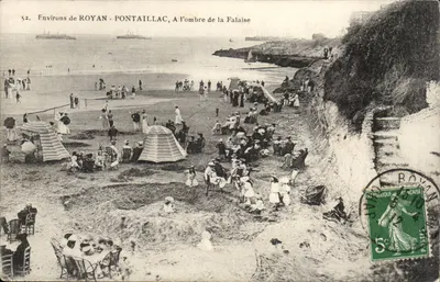 Environs de ROYAN - PONTAILLAC, A l'ombre de la Falaise — Éditeur : République Française, n° 52