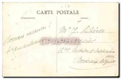 Environs de ROYAN - PONTAILLAC, A l'ombre de la Falaise — Éditeur : République Française, n° 52 — Verso