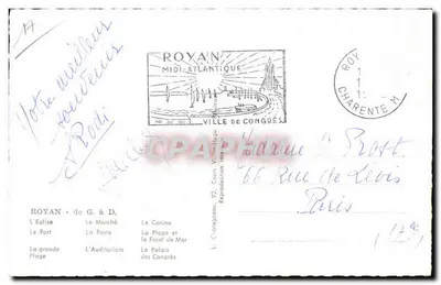 Royan — Vista Panorâmica — L. Chiaigneau, 92, Cours Victor Hugo — Verso