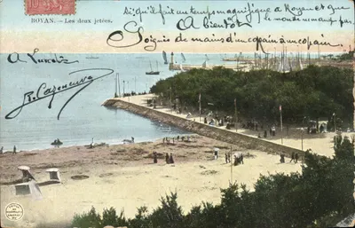 Royan — Les deux jetées — Éditeur : Éditeurs des Nouvelles Galeries