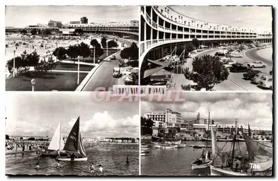 Royan — Vue du port, plage et hôtel — Tito