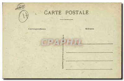 Kościół w Châtelailhon — widok z wejścia i dzwonnicy — L.C. (Léon C.) — Rewers