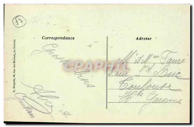 Châtelaillyon Plage — zachód słońca na Boucholeurs — wydawca nieznany, nr 5374 — Rewers