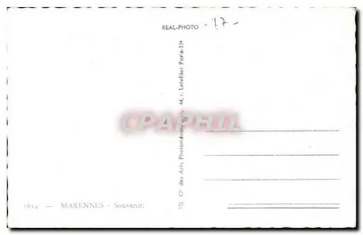 Marennes — Stolica Ostrygi — wydawca Letellier Paris — Rewers