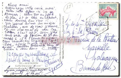 Coiffe Oléronaise — Tradução Inglesa — Edição Oléronaise - L. GRANDSART — Verso