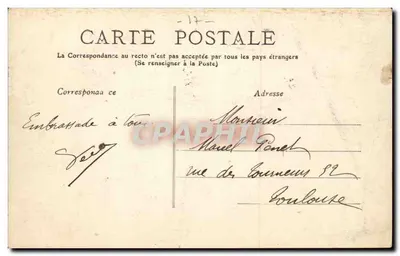Rochefort-sur-Mer — Widok z góry Szpitala Morskiego — Galeries Parisiennes — Rewers