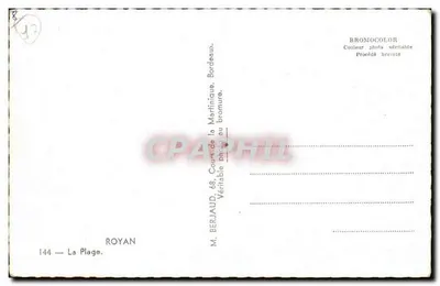 ROYAN — Plaża — M. Berjaud, 68, Cours de la Martinique, Bordeaux. — Rewers