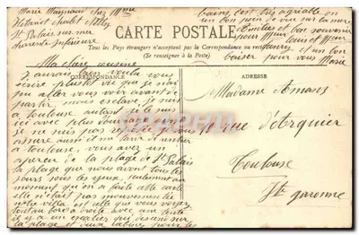 Biuro Saint-Palais — Côte d'Argent — Plaża — BR-4257 — Rewers