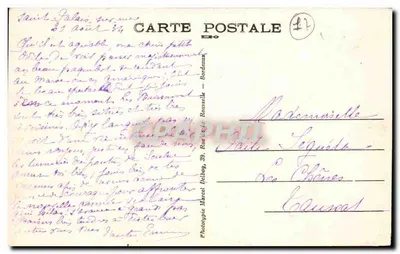 Saint-Palais-sur-Mer — Tramways na floresta — M.D. — Verso