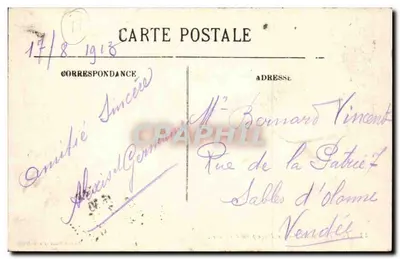 PONTAILLAC — La Plage prise des Dunes — Edition Nouvelles Galeries — Verso