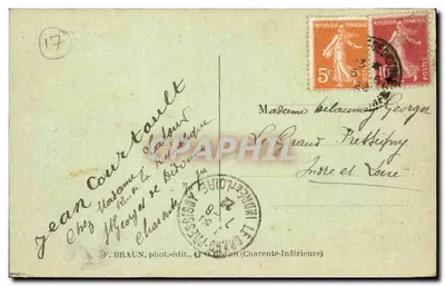 St-Georges-de-Diddonne — Ogólny widok — F. Braun, fot. i wyd., O O Bryan (Charente-Inférieure) — Rewers