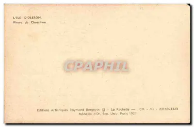 Faro di Chassiron — Isola d'Oléron — Edizioni Artistiche Raymond Bergevin — Verso