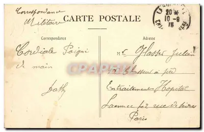 La Rochelle — Torre dos 4 Sergentes, vista tirada dos Tamarins — Archimbaud, editor, La Rochelle, n° 127 — Verso