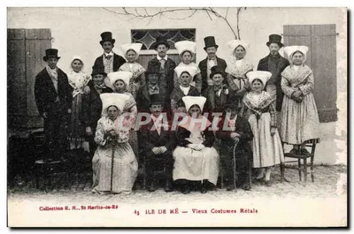 Ilha de Ré — Velhos Trajes Rétals — Coleção R. M. St Merlin-de-Ré