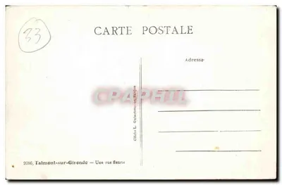 Talmont-sur-Gironde — Una calle florecida — Ollche L. Guinastren de Gajon — Reverso