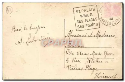 Saint-Palais-sur-Mer (Ch.-Inf.) — La Spiaggia — Combier Imp. Macon — Verso