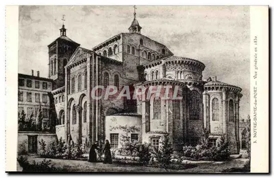 Notre-Dame-du-Port — Vista geral em 1830 — Fototipia de Bienaimé, Rétinus