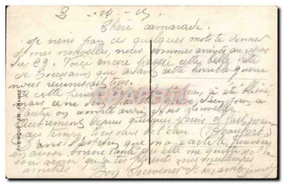 Horóscopo de los Poilus — REX 566 — editor REX — Reverso